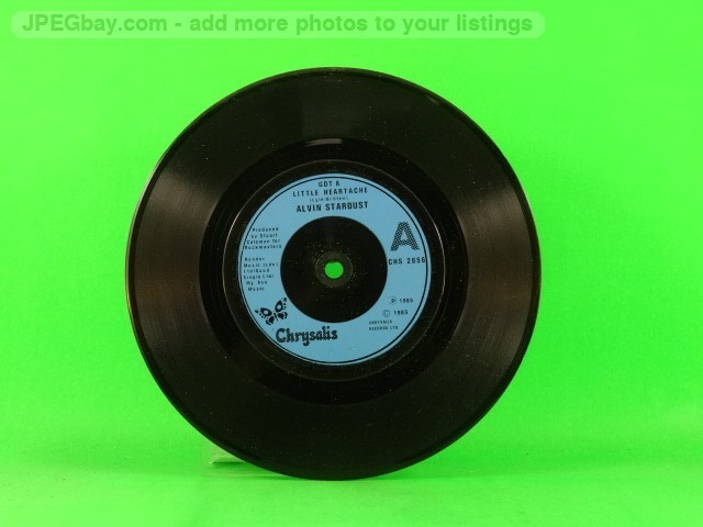 STARDUST,ALVIN GOT A LITTLE HEARTACHE (PLAIN SLEEVE) (137) 7" CHRYSALIS