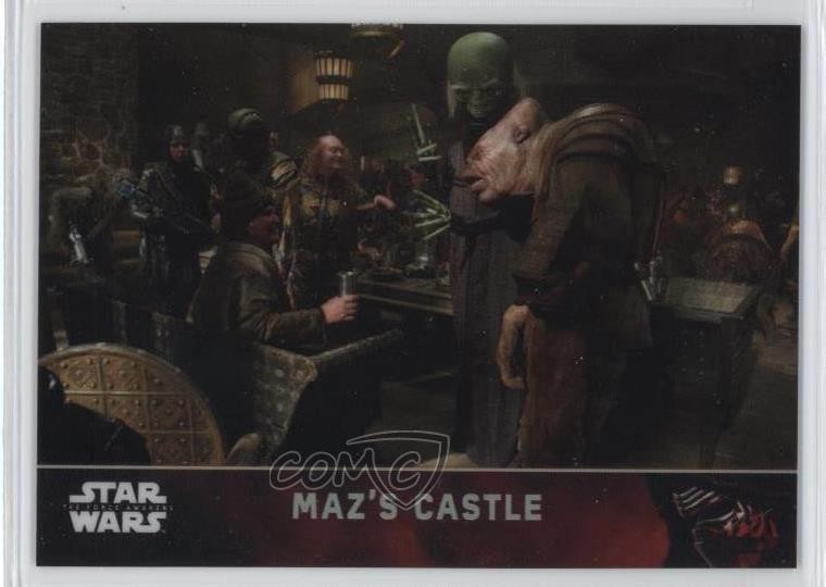 2016 Topps Star Wars: Il Risveglio della Forza Cromato Rifrattore Castello di Maz #50 2k3