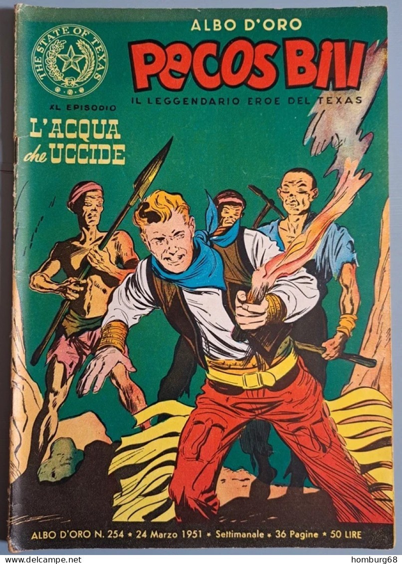 M210 = Pecos Bill = N° 254 XL Episodio del 24 Marzo 1951 - Originale