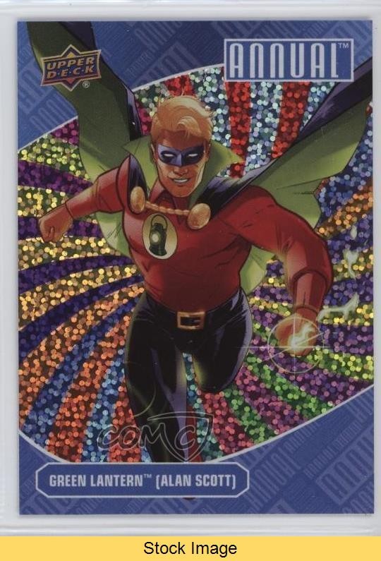 2023 Upper Deck DC Annuale Colore Ruota Verde Scintillante Lanterna Alan Scott LEGGI 1je9