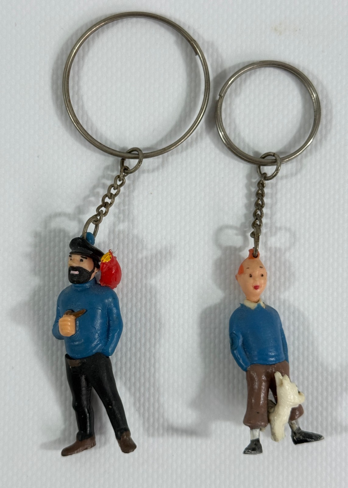 HERGE - PORTES CLES D'EPOQUE - TINTIN MILMOU ET HADDOCK - ANNES 60