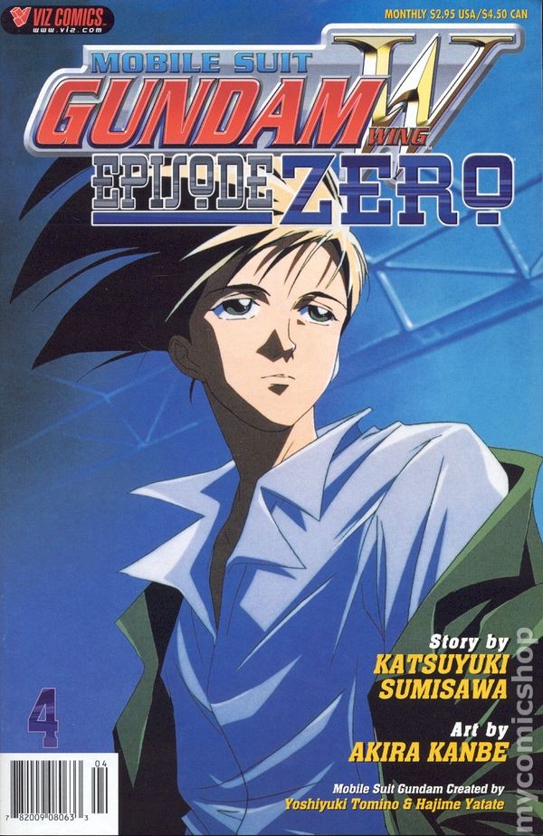 Mobile Suit Gundam Wing Episodio Zero #4 VG+ 4.5 2001 Immagine Stock Basso Grado