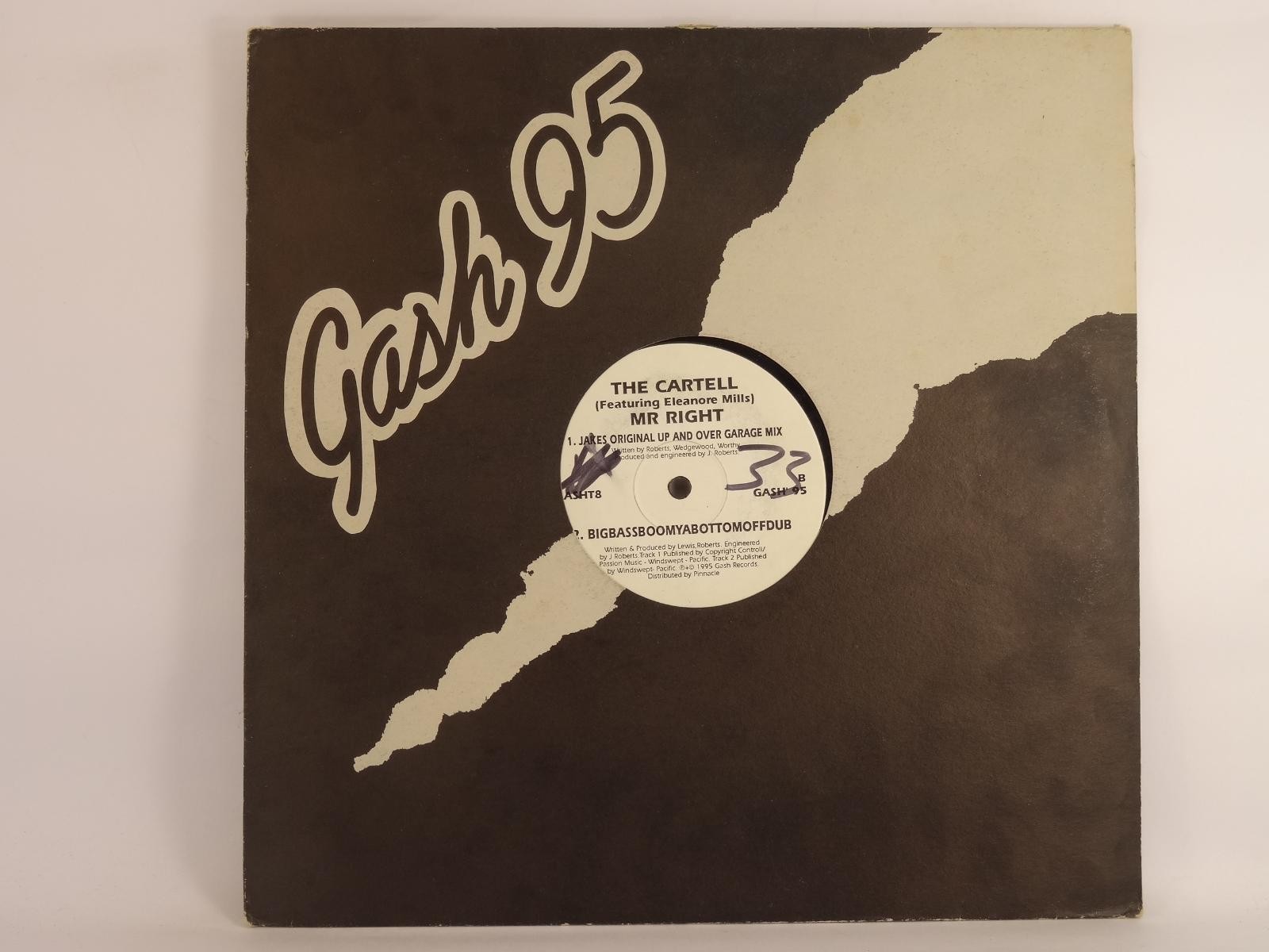 THE CARTELL (FT.ELEANORE MILLS) MR RIGHT (176) 3 Track 12" Single including Comp