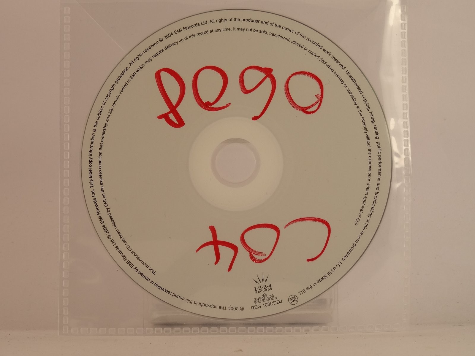 WHITNEY LEAVE THEM ALL BEHIND (C93) 1 Track Promo CD Single plus Plastic Sleeve 