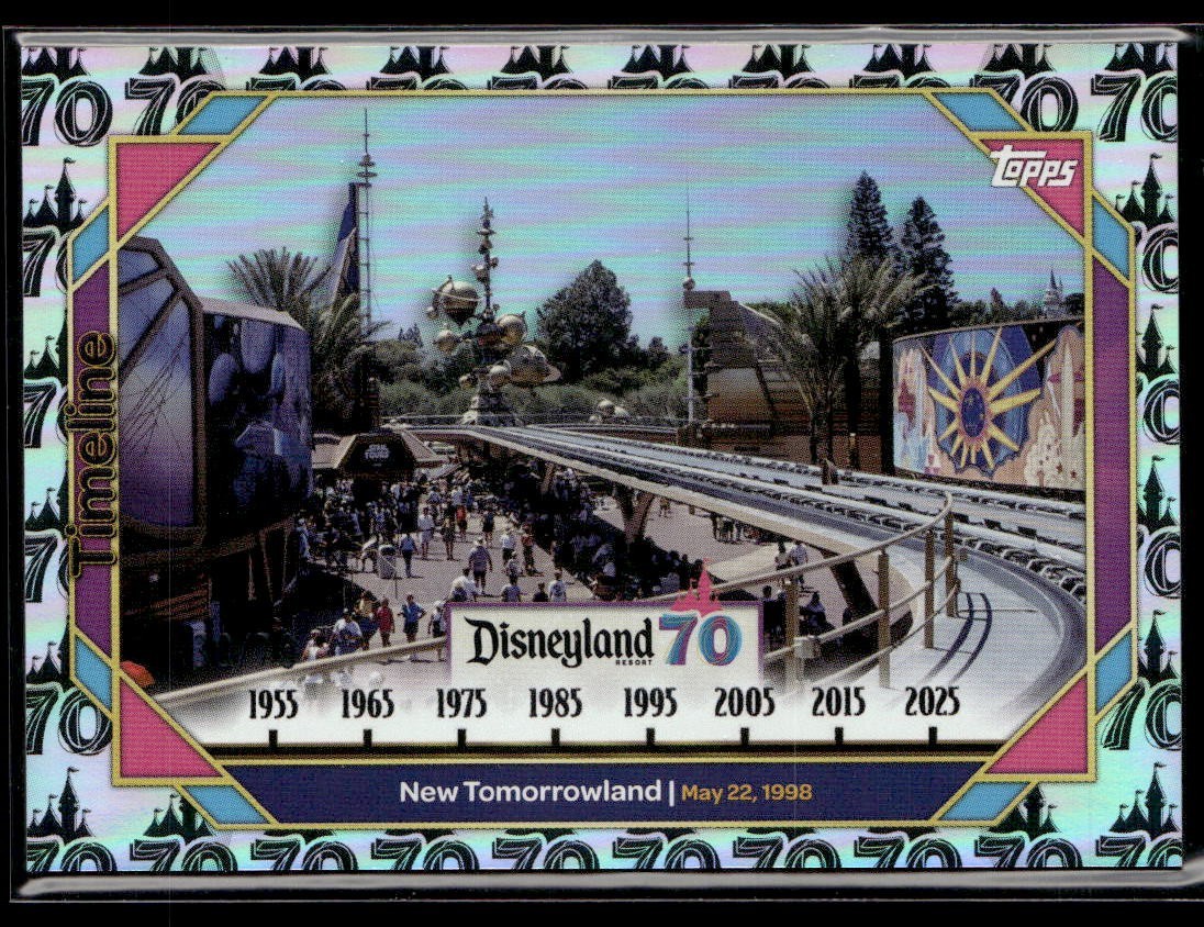 2025 Topps Disneyland 70th Anniversary Foil New Tomorrowland #’d/70 #98