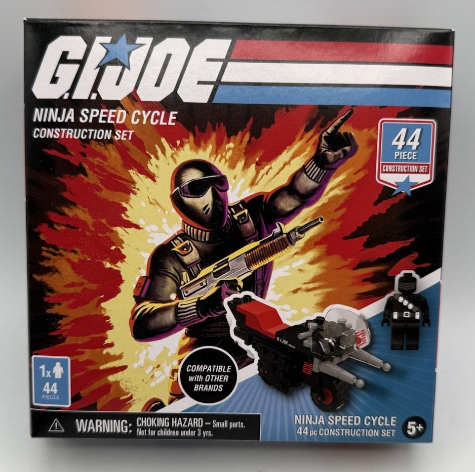 GI Joe Cobra Ninja Speed Cycle Snake Eyes 44 Pc Construction Set By Hasbro
