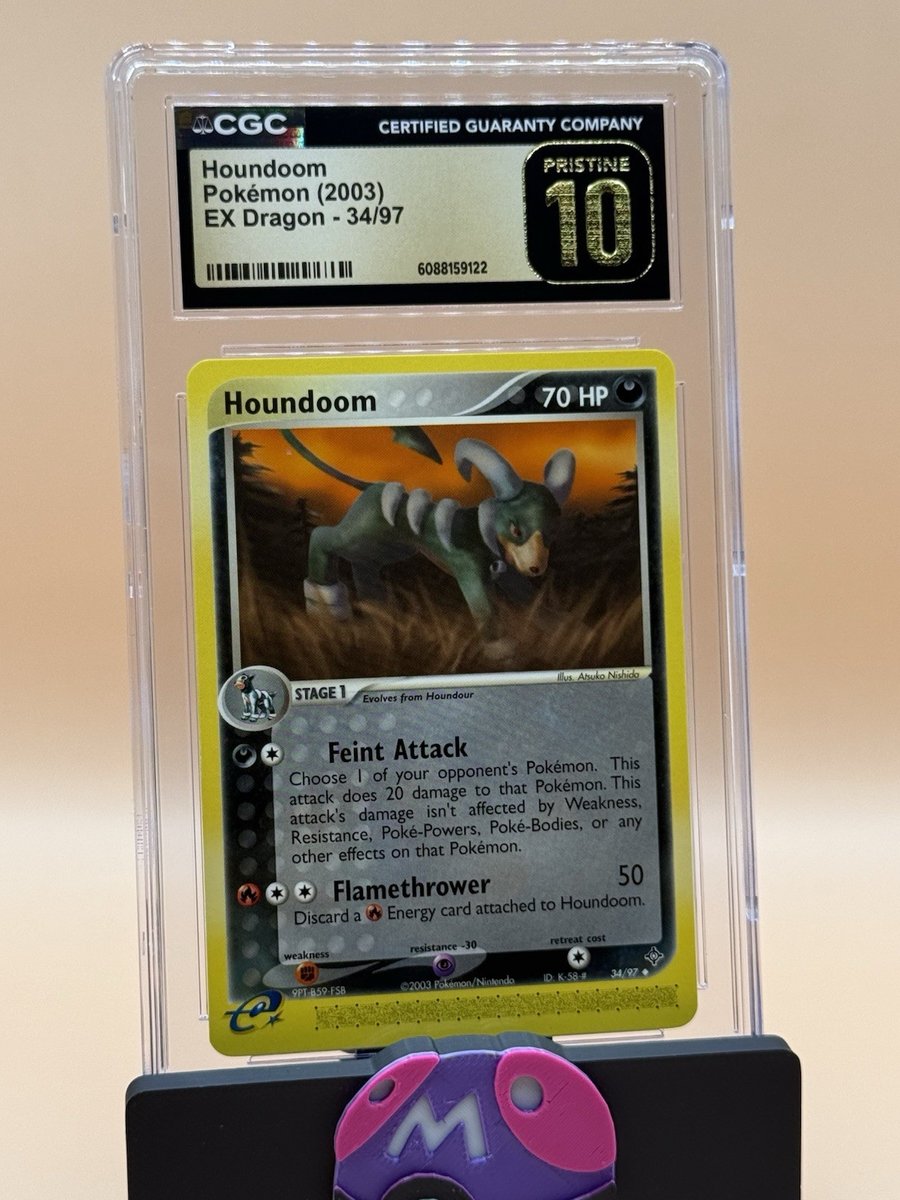 Houndoom Ex Dragon 34/197 CGC Pristine 10