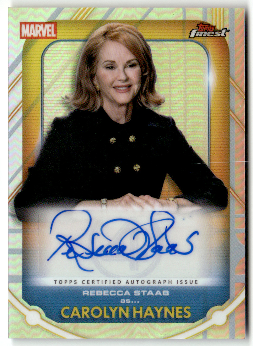 Topps Marvel Finest 2026 No FA-RS Rebecca Staab come Carolyn Haynes rifrattore automatico