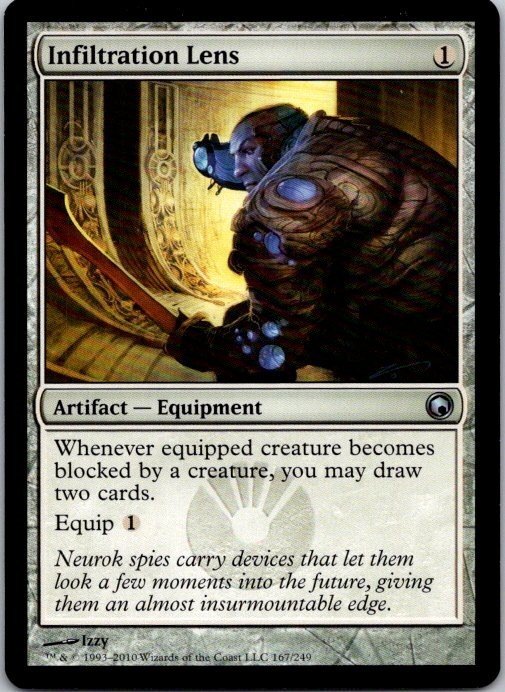 Lot of 2 MTG Magic The Gathering Infiltration Lens Scars of Mirrodin See Scans