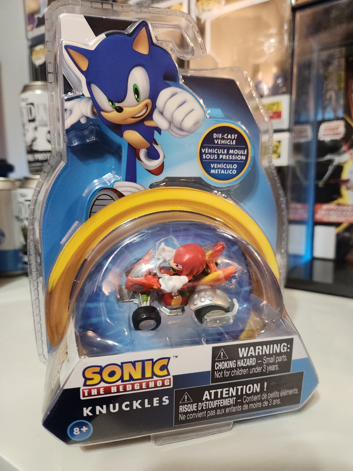Sega Sonic The Hedgehog Red Knuckles da collezione pressofuso vero metallo