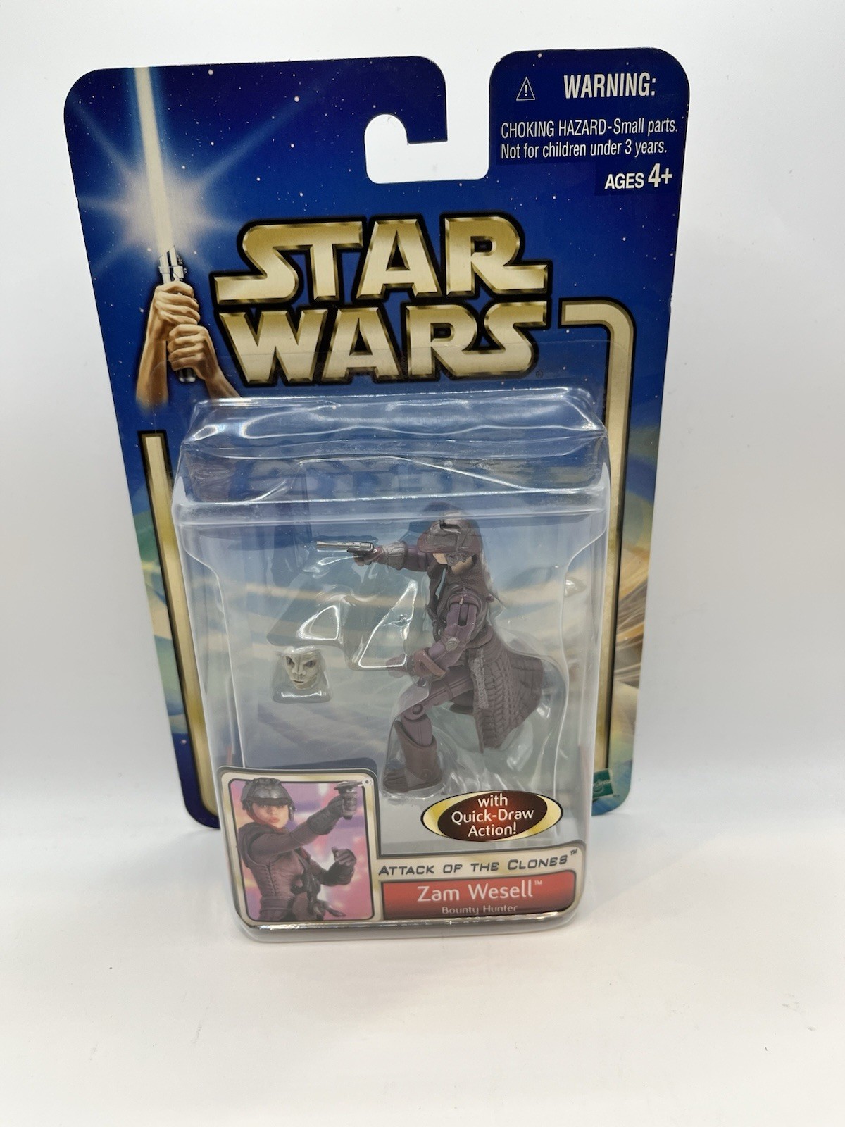 Star Wars L'attacco dei cloni Zam Wesell Bounty Hunter 3,75" action figure 2/18