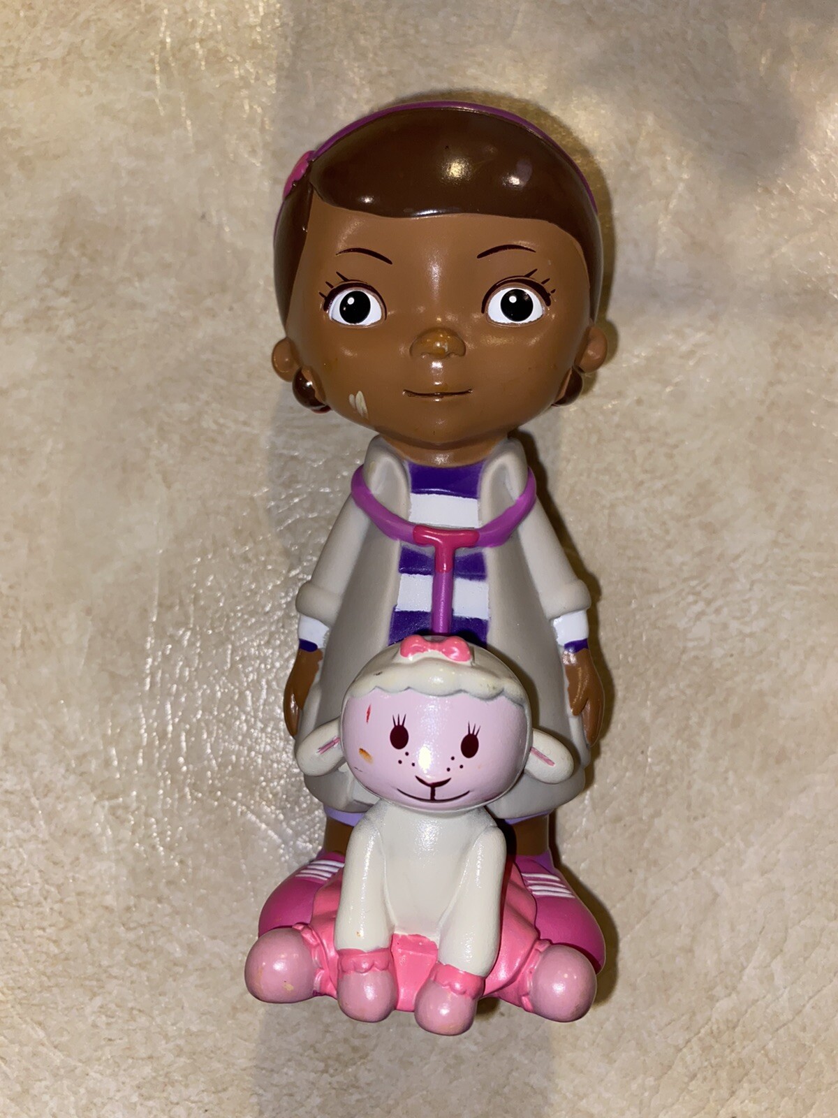 Disney DOC McSTUFFINS & Lambie 5” FIGURINE  PVC Toy@