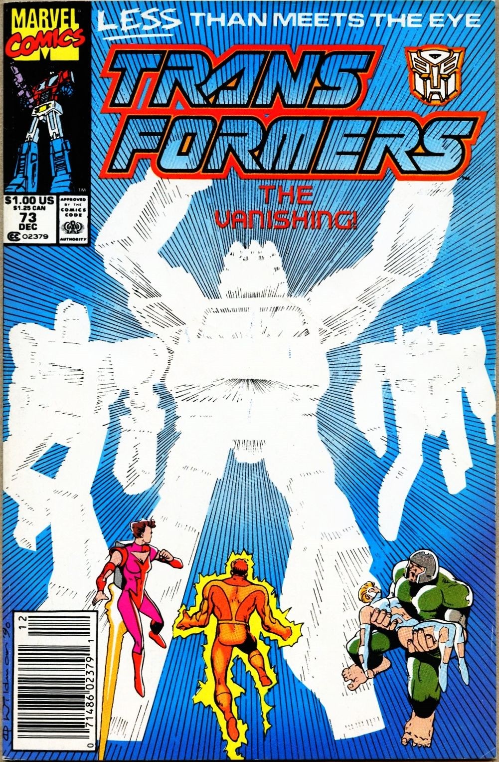 Transformers #73-1990 fn 6.0 1° serie Marvel HTF numero successivo Edicola