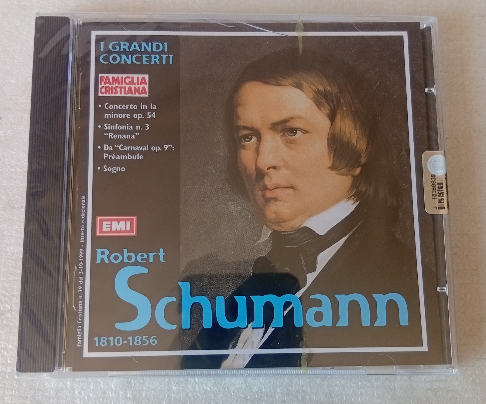 I GRANDI CONCERTI Robert Schumann 💿 CD - EMI 8 26254 2 edit. Famiglia Cristiana