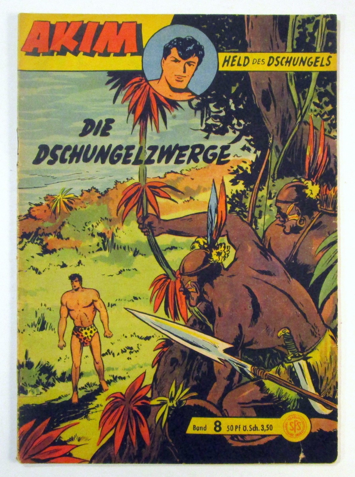 Akim Eroe Grande Nastro #8 Die Junglezwe. Originale Lehning Editore 1958 Z da 2 a 2-