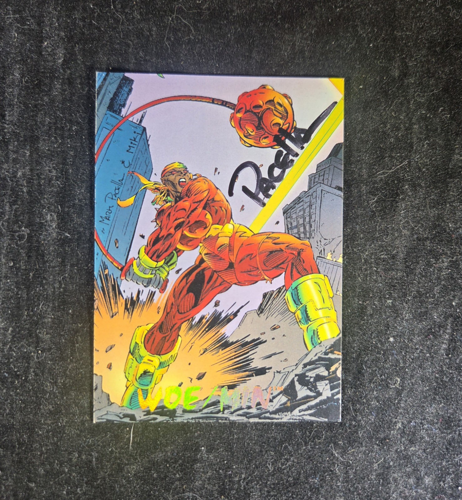 The Creator's Universe - Guai/Min - Carta Firmata Mark Pacella - 1993 Dynamic Ent.