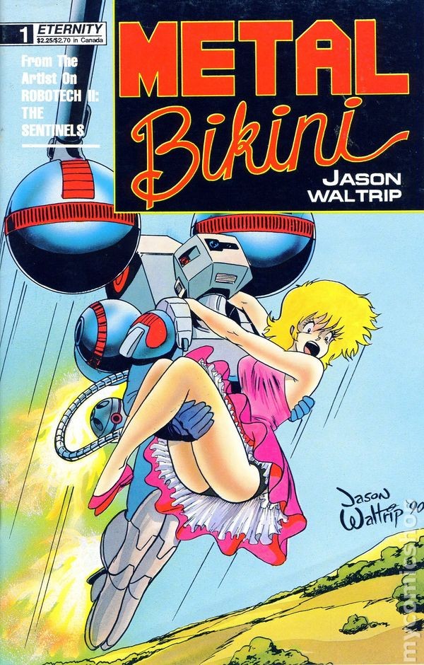 Bikini in metallo #1 VG+ 4,5 1990 immagine stock basso grado