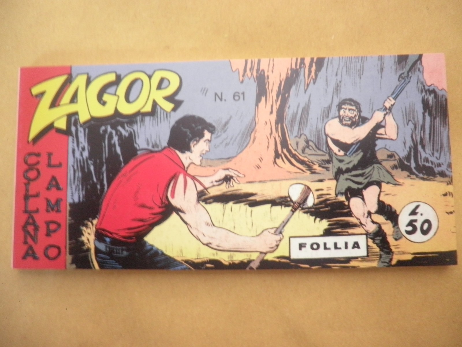 Zagor Anastatica Striscia Mercury  Terza 3° Serie N 61 FOLLIA C%