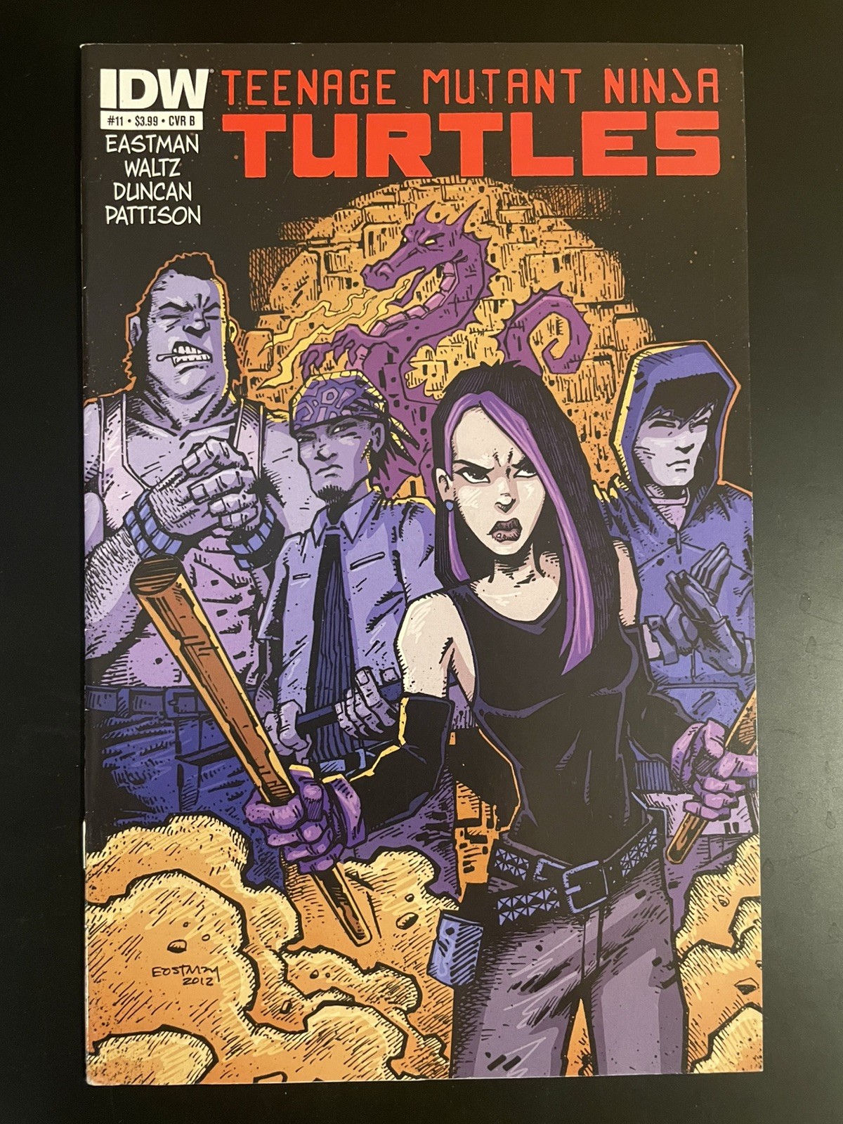 Teenage Mutant Ninja Turtles #11 Eastman Variant IDW 2012 TMNT Trituratore VF+