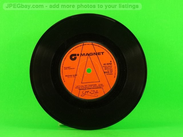 GUYS 'N' DOLLS LET'S ALL GET TOGETHER (promo) (137) 7" MAGNET