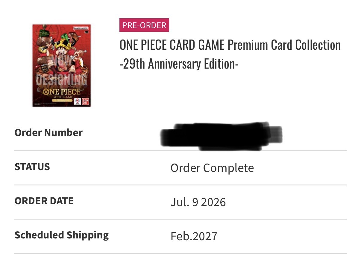 One Piece - 29th Anniversary Premium 8-Card Collection - Rufy P-159 - PRE—VENDITA