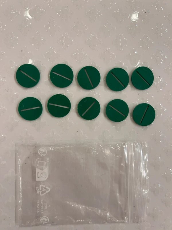 Top spin Subbuteo 10 dischetti inner verde