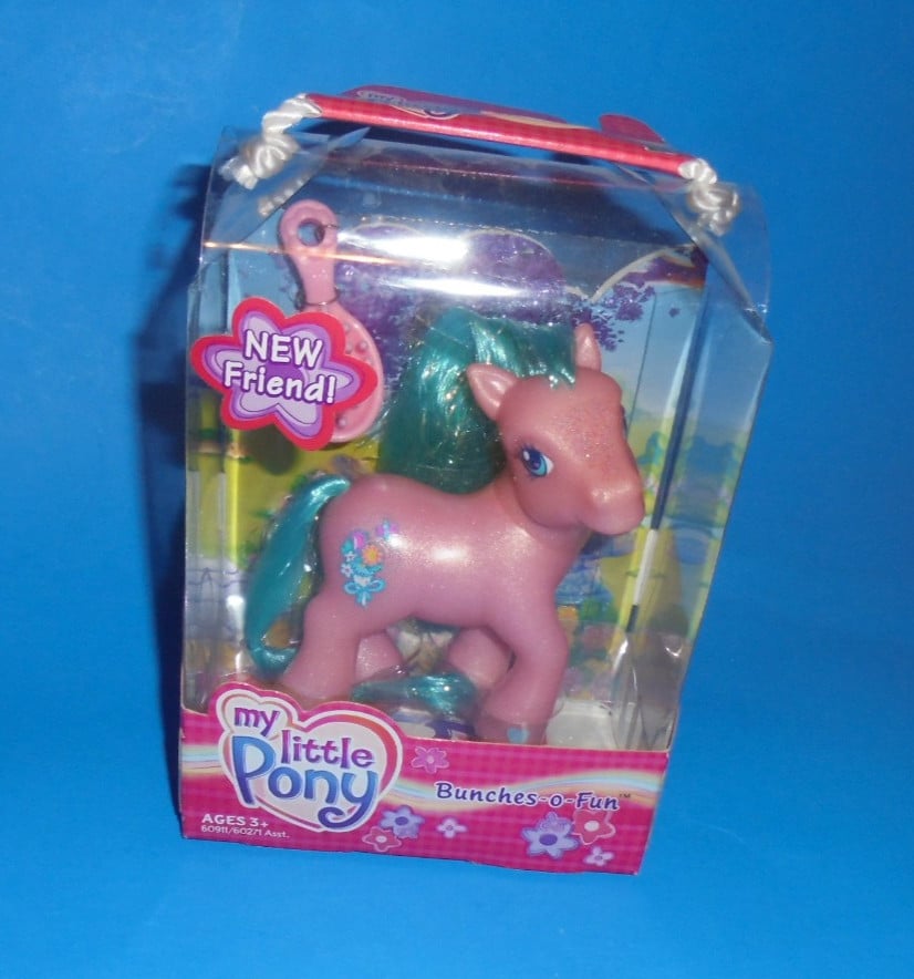 My Little Pony g3 Bunches O Fun vintage nuovo amico come nuovo in confezione nuovo con scatola