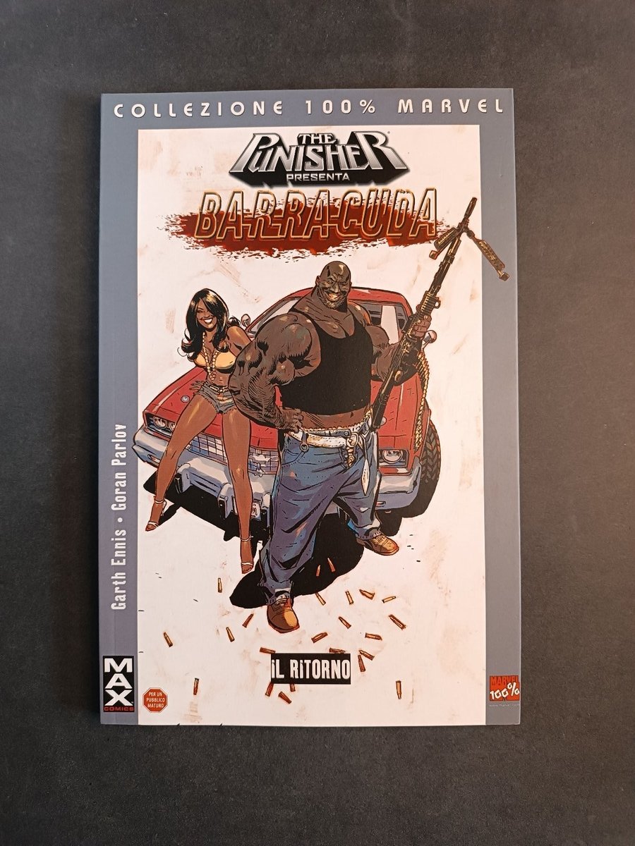 Fumetto Punisher Barracuda Il Ritorno Ennis Parlov - Marvel 100% Max Comics
