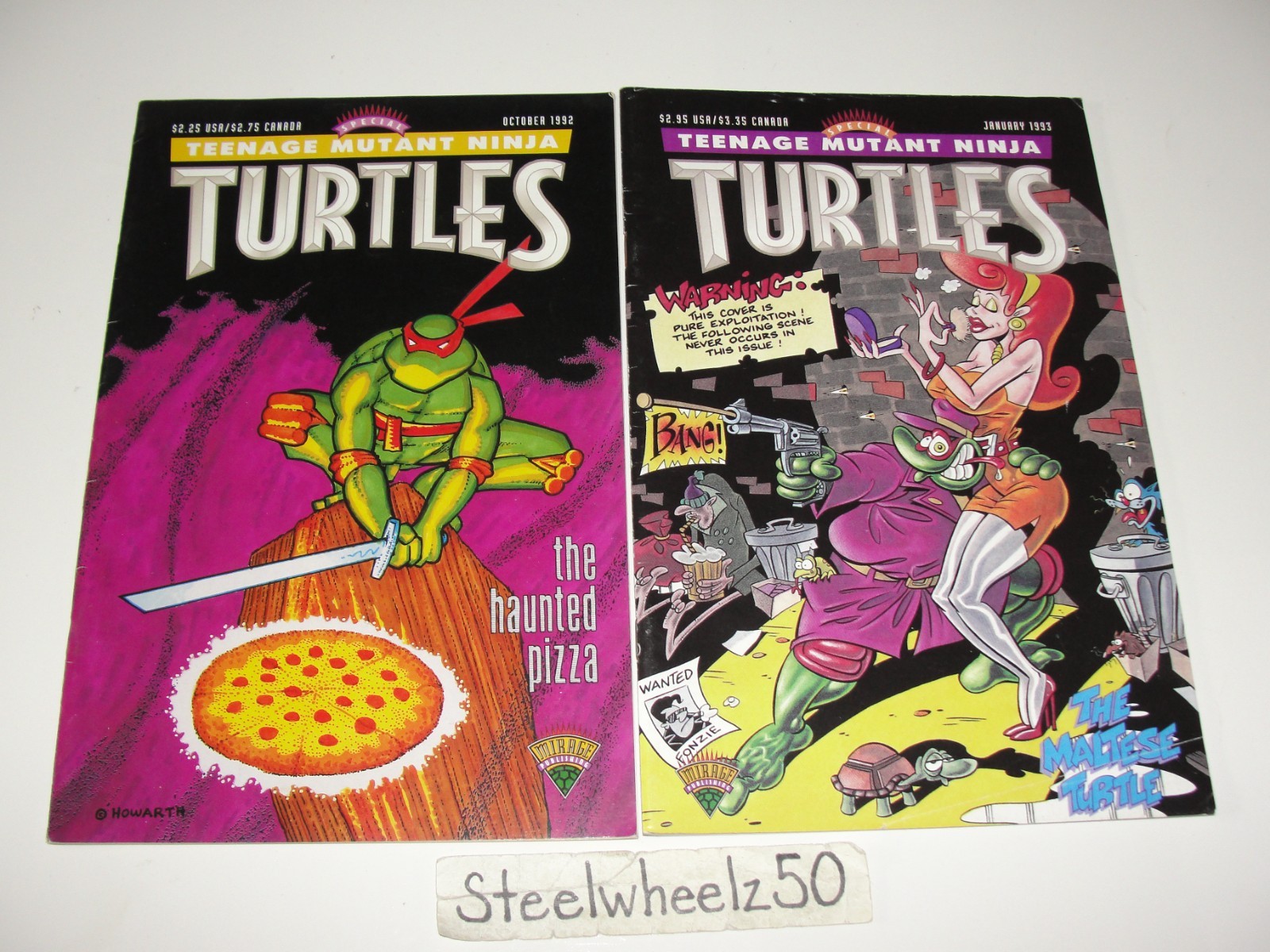 Teenage Mutant Ninja Turtles Special Haunted Pizza & Maltese Turtle #1 Comic Lot