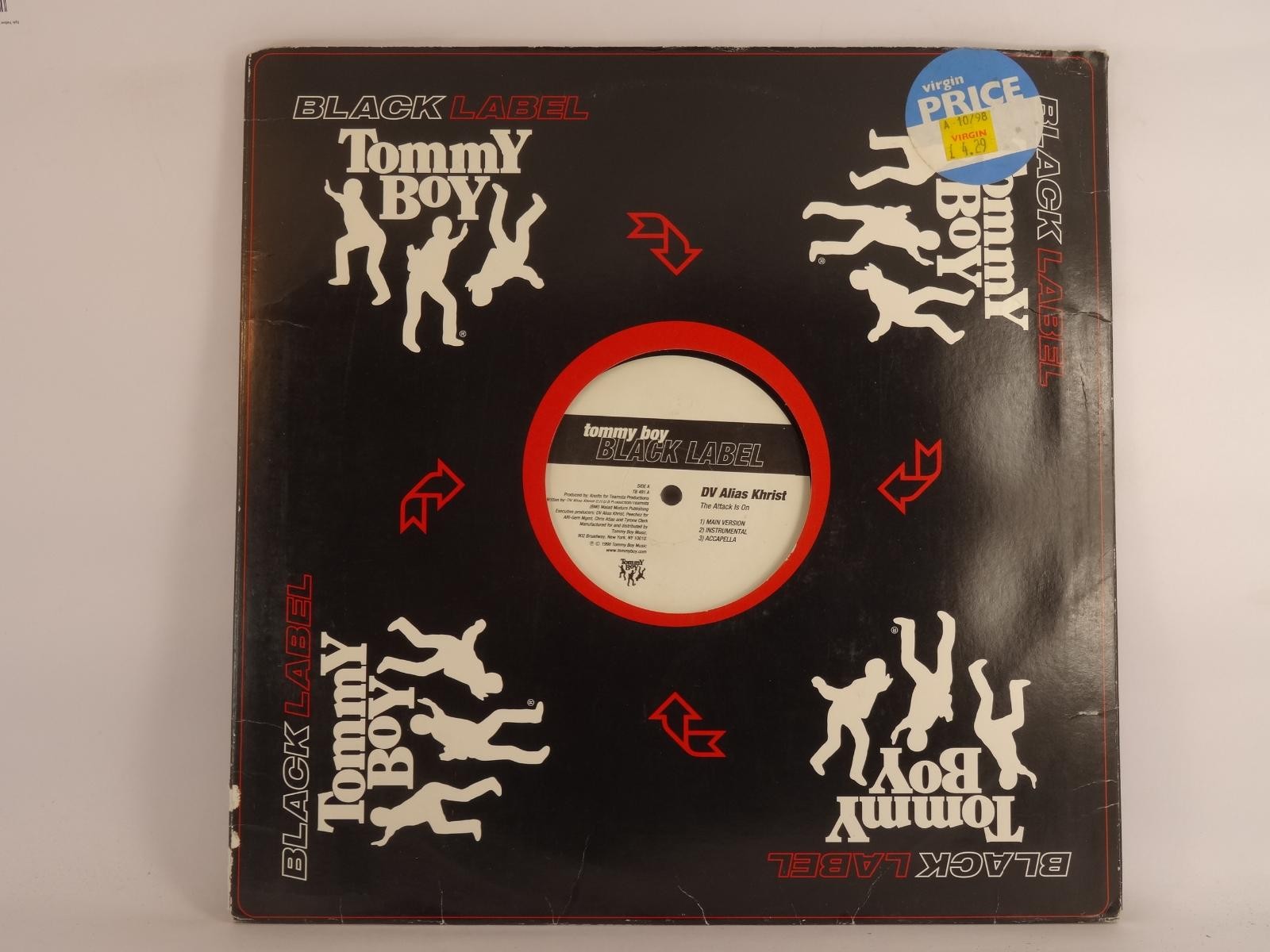 DV ALIAS KHRIST THE ATTACK IS ON (321) 5 Track 12" Single including Company Slee