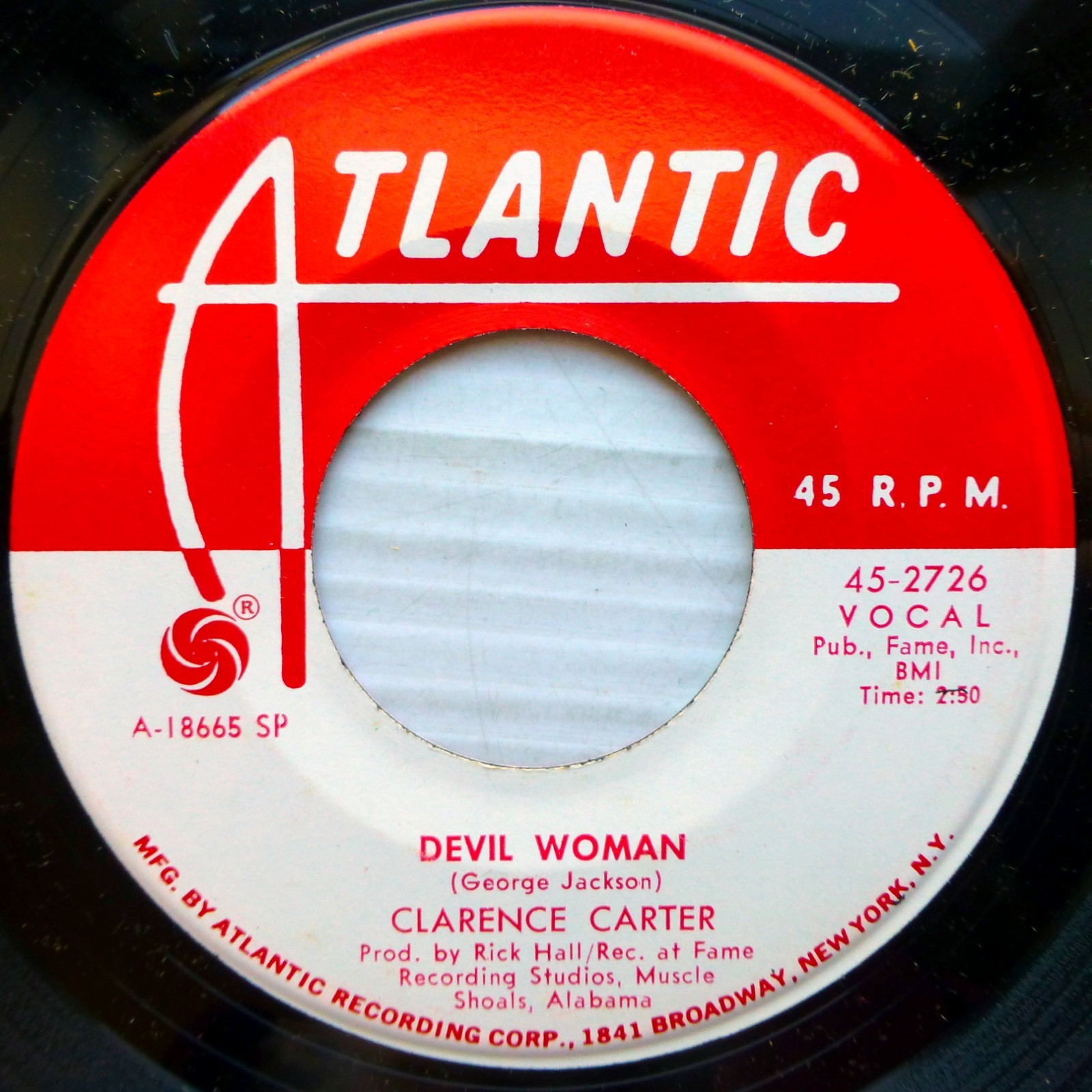 Clarence Carter Mint Minus Promo 45 Devil Woman ~ i Can'T Leave Your Love CT1023