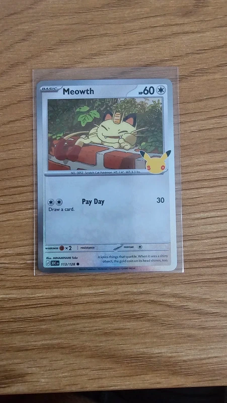 Meowth 113/128 30th Celebration Pokemon