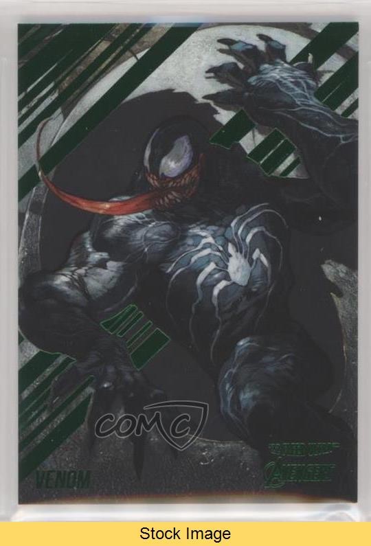 Fleer Ultra Avengers 2022 Green Foil Venom #82 LEGGI g1m