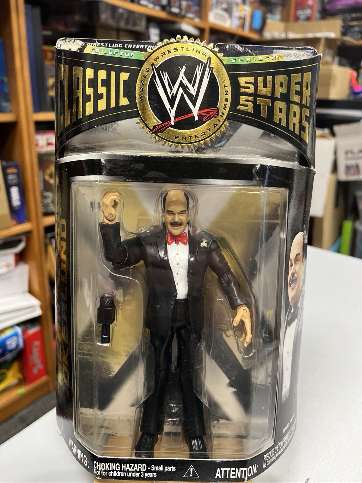 WWE WWF MEAN GENE OKERLUND CLASSIC SUPERSTARS FIGURE JAKKS PACIFIC NEW SERIES 14