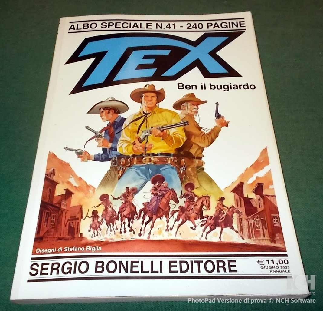 TEX ALBO SPECIALE TEXONE n. 41 "Ben il Bugiardo" di Stefano Biglia  del 2025