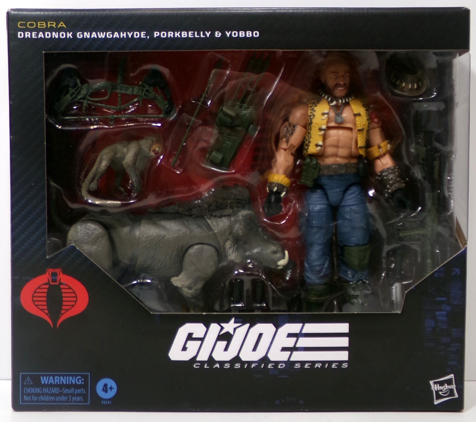 GI Joe Classified Series #125 Dreadnok Gnawgahyde Porkbelly Yobbo Set Figure 6"