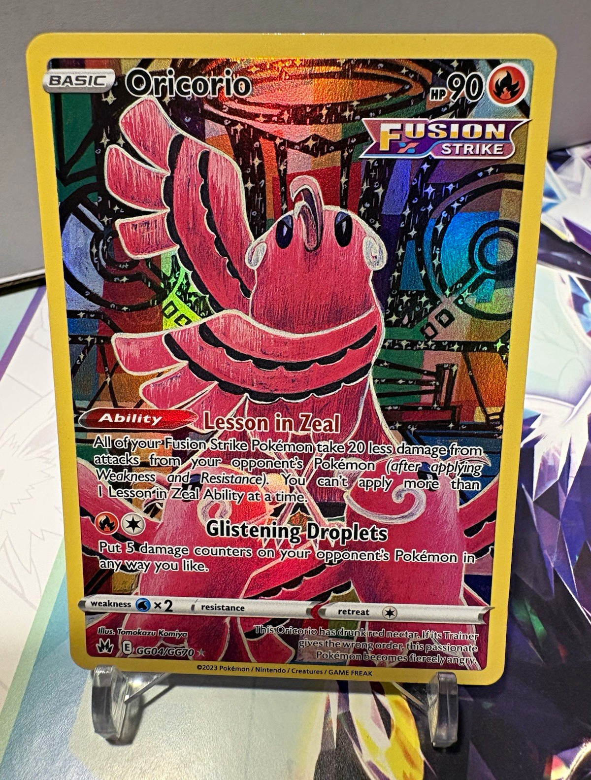 Pokémon TCG Oricorio GG04/GG70 Corona Zenith Galleria Galariana UR Holo ENG