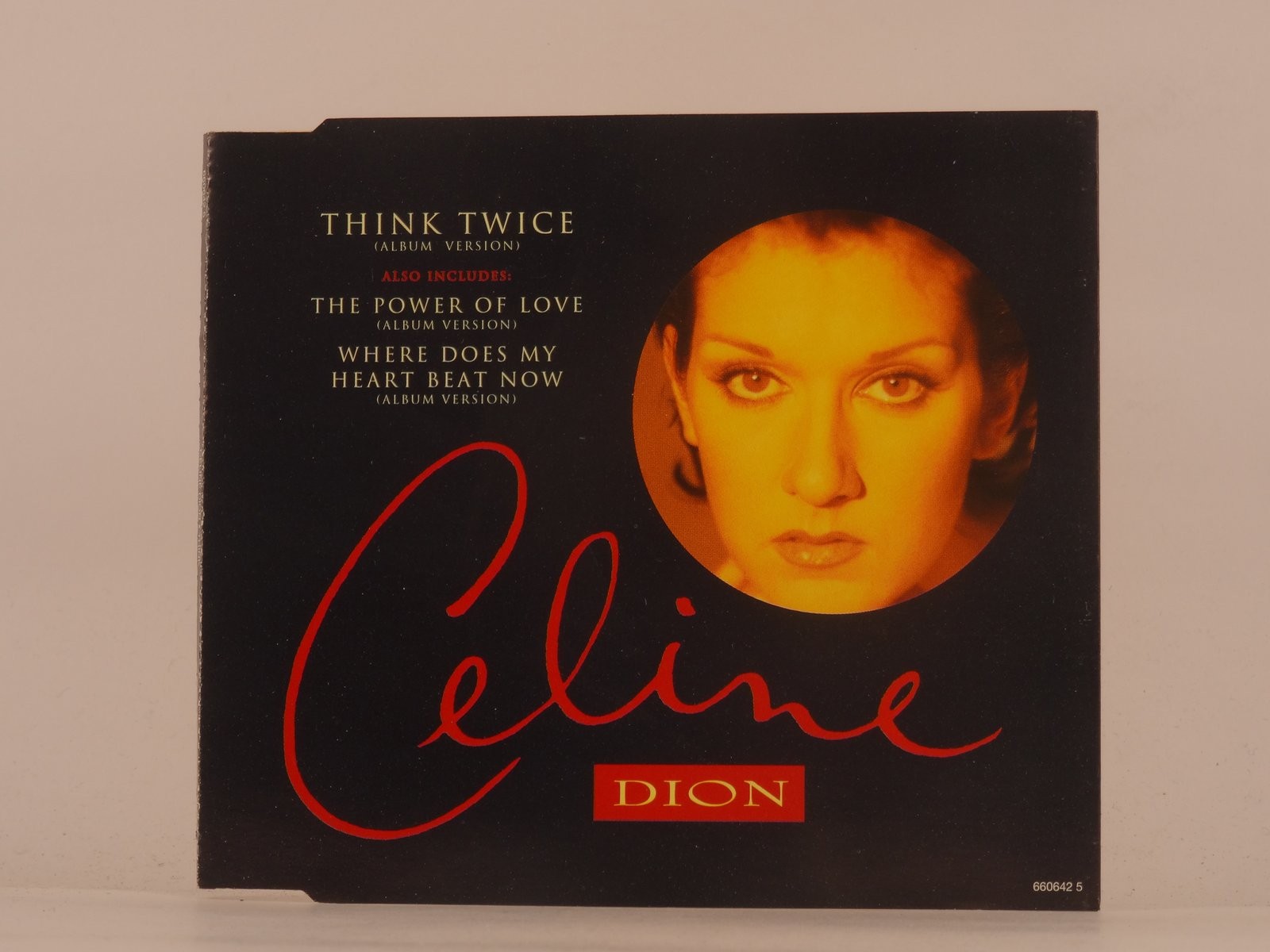 CELINE DION THINK TWICE (D33) 3 Track CD Single plus Picture Sleeve SONY MUSIC
