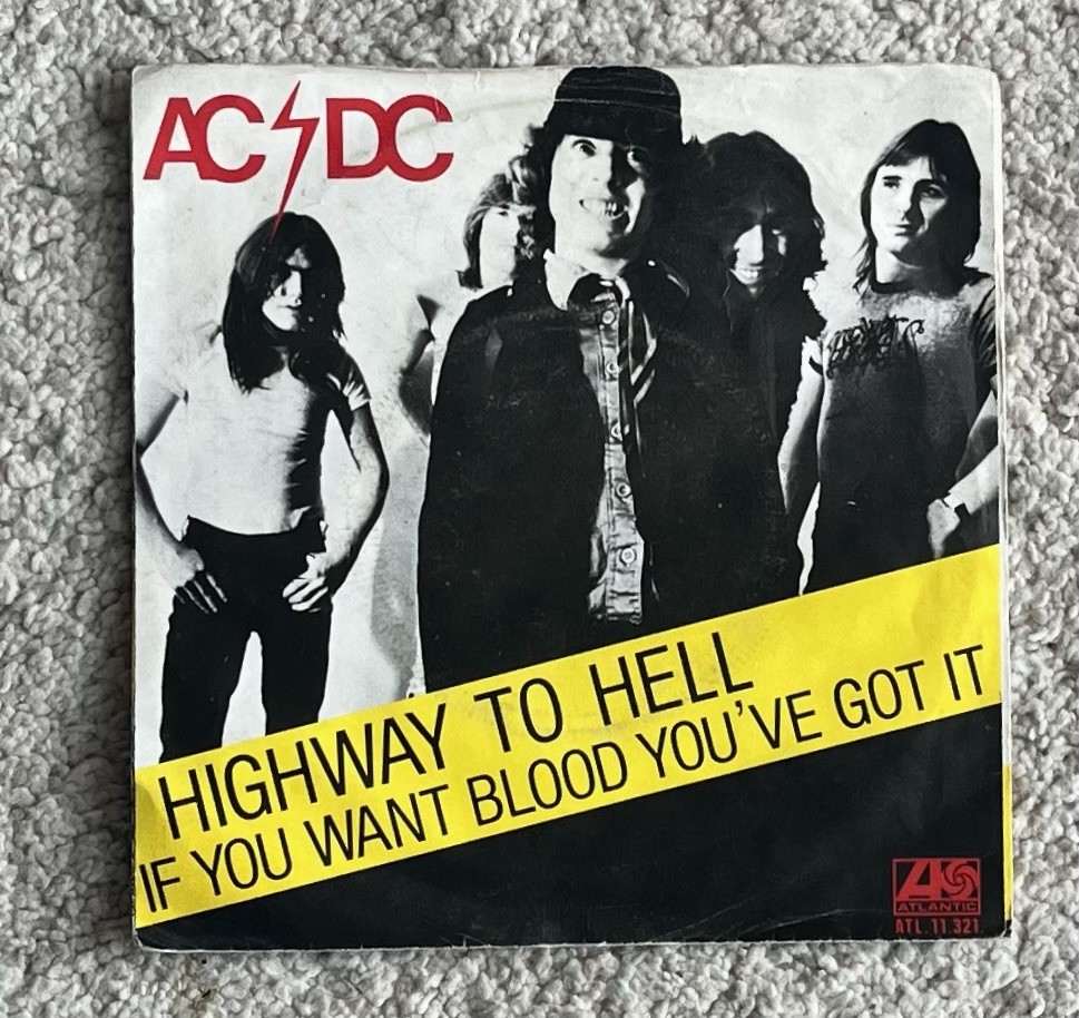 AC/DC ~ Highway To Hell ‼️🇳🇱 UNIQUE DUTCH PICTURE SLEEVE🇳🇱‼️ 7” SINGLE‼️🇳🇱