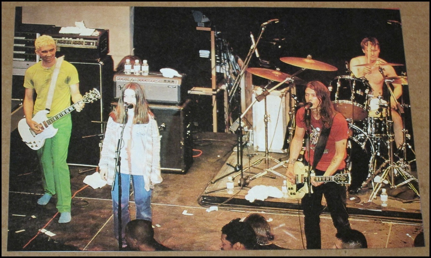 Foo Fighters RS 1996 ritaglio foto 6"x4" Dave Grohl Pat Smear William Goldsmith