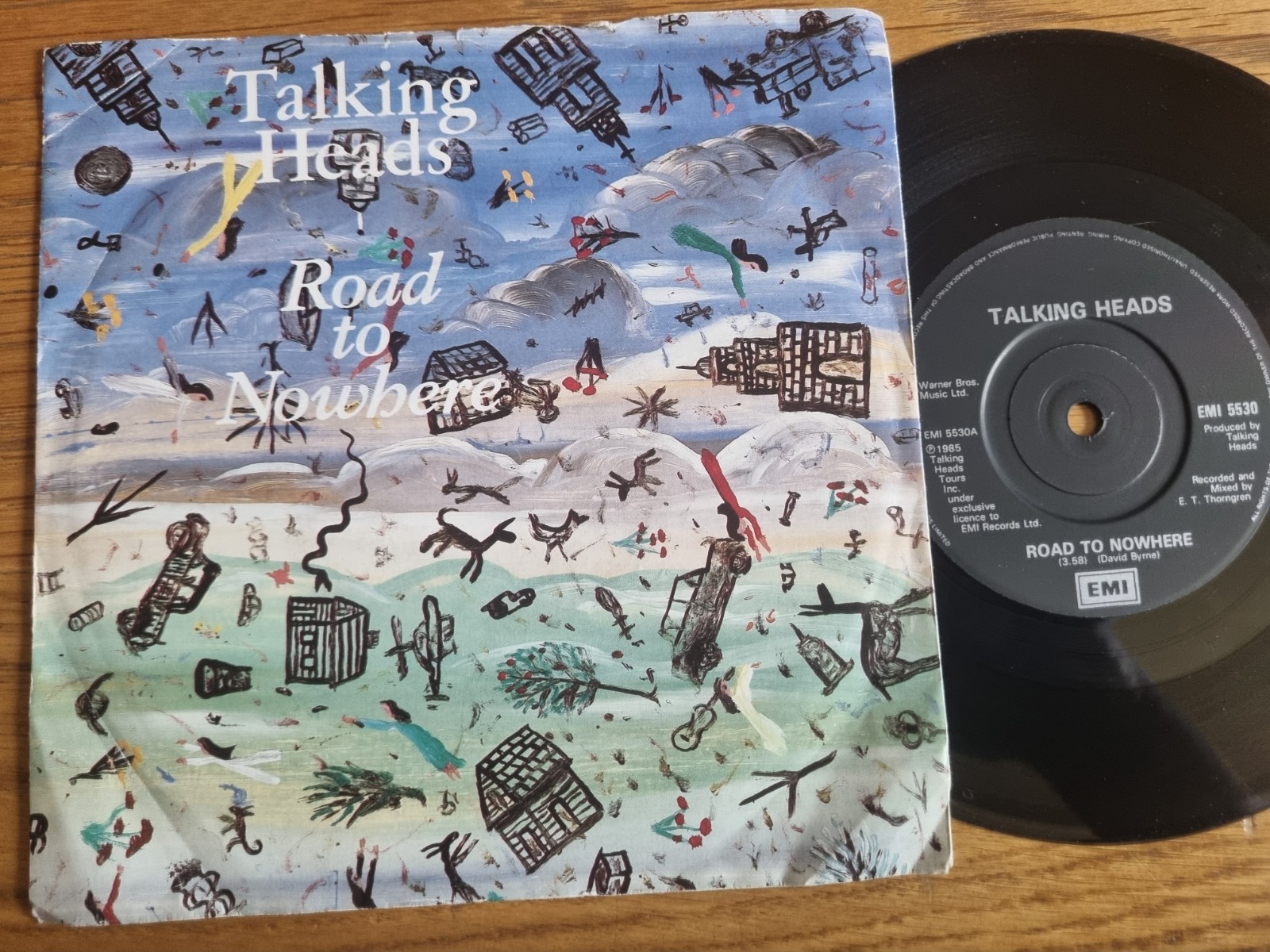 Talking Heads – Road To Nowhere 1985 7” EMI 5530 Art Rock New Wave
