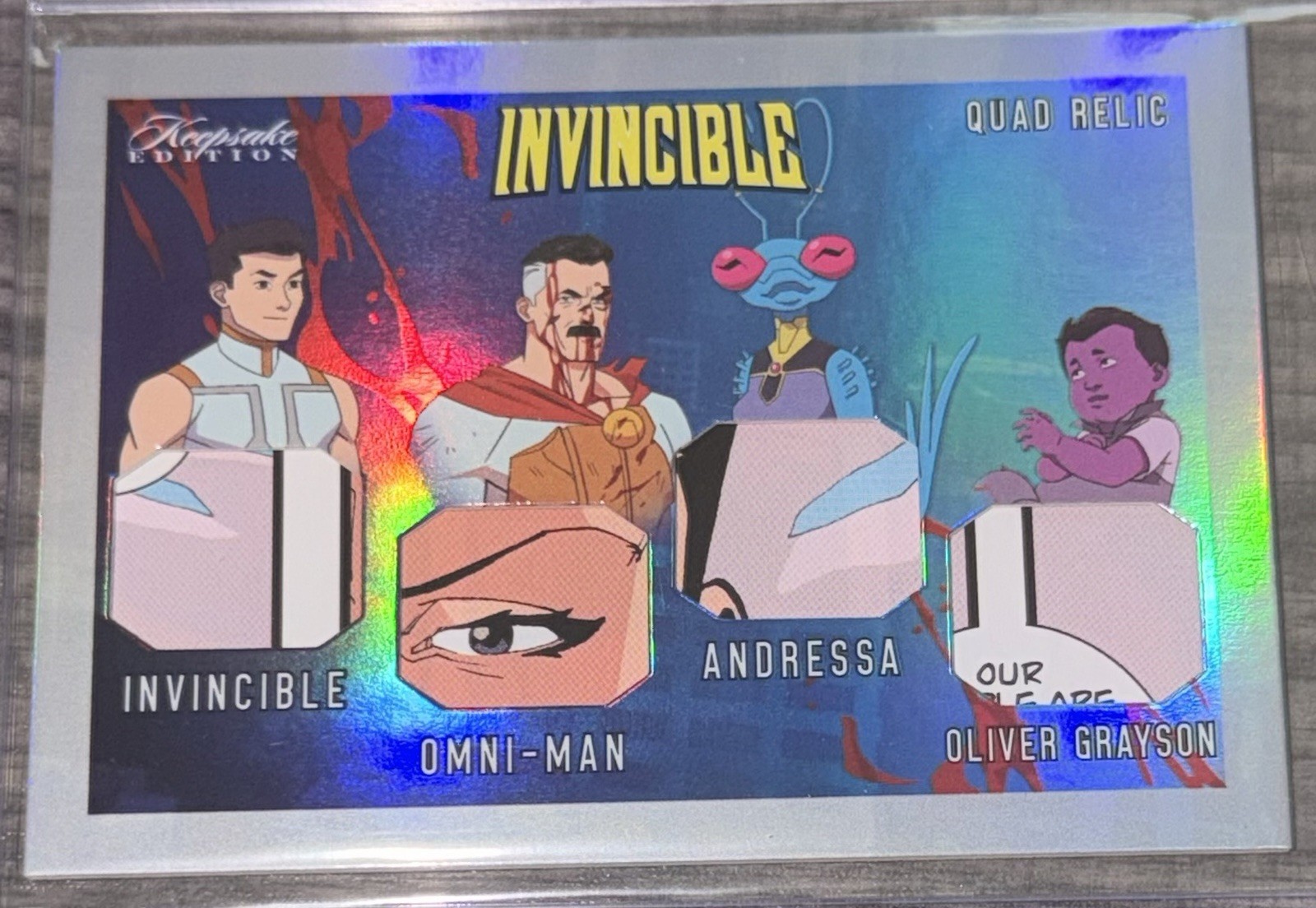 2026 Keepsake Invincible S2 Quad Relic #542 Omni-Man Invincible Character Relics