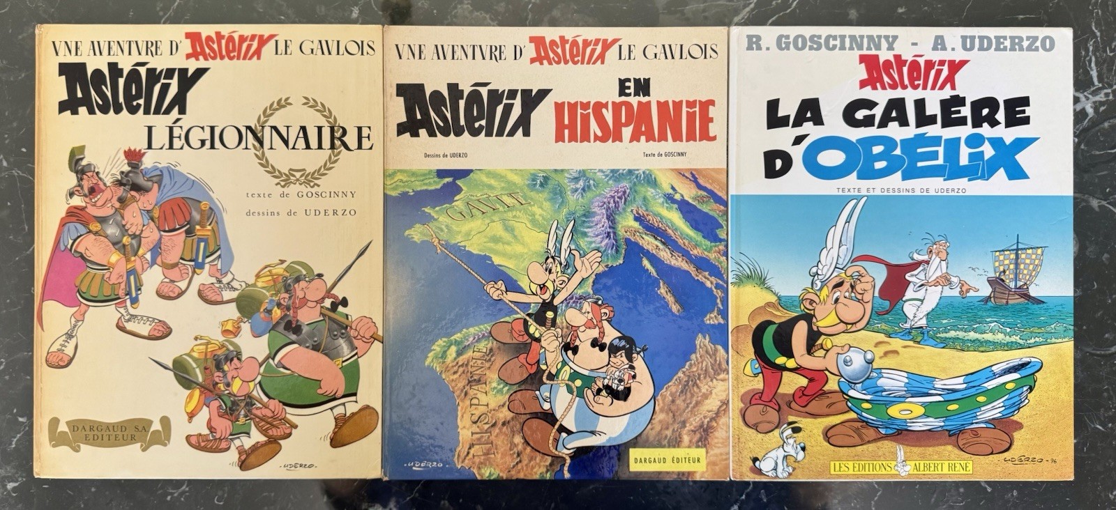 ASTERIX : LOT DE 3 BD, TOUTES EN EO - ÉTAT TRES CORRECT