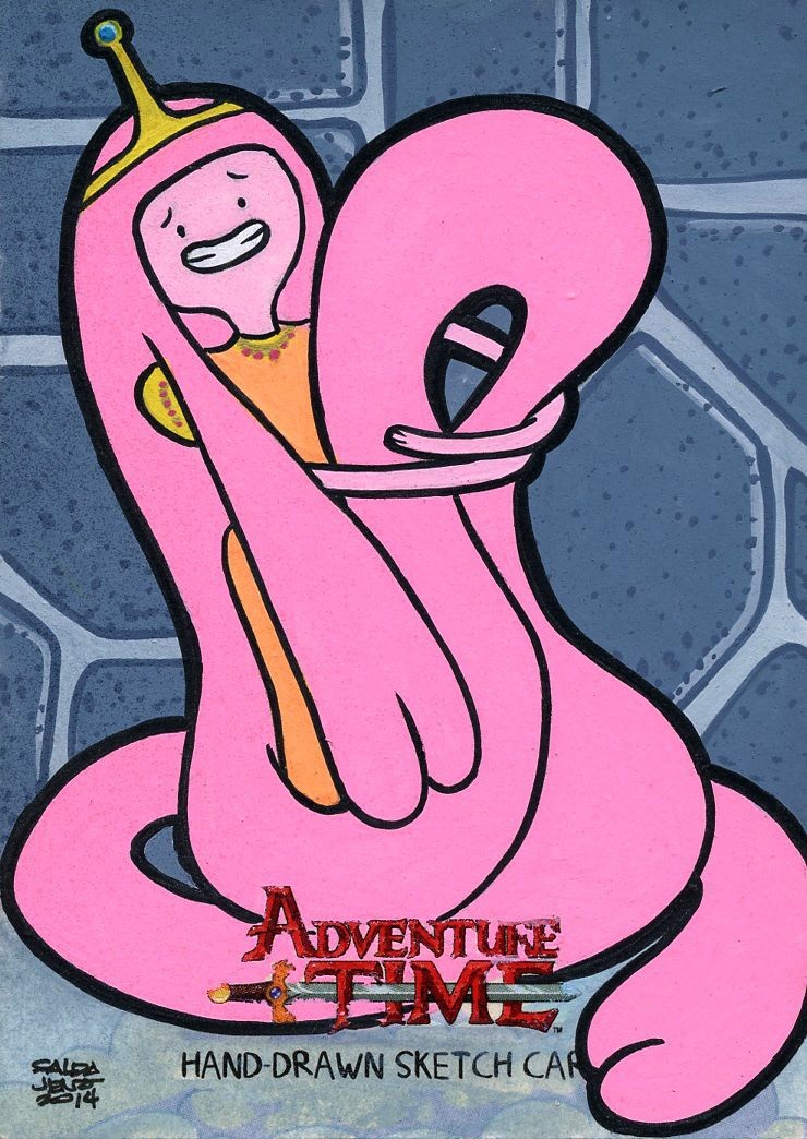 ADVENTURE TIME SKETCH CARD - PRINCESS BUBBLEGUM by JASON SALDAJENO