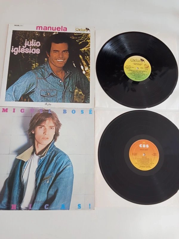 Lotto vinili Senza grosse pretese Julio Iglesias e Miguel Bosè