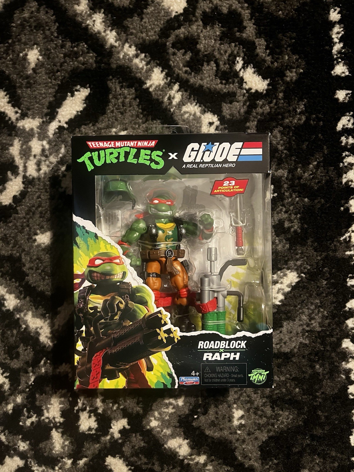 TMNT x G.I. Joe - Roadblock x Raph Action Figure Playmates In Hand SPEDIZIONE OGGI!