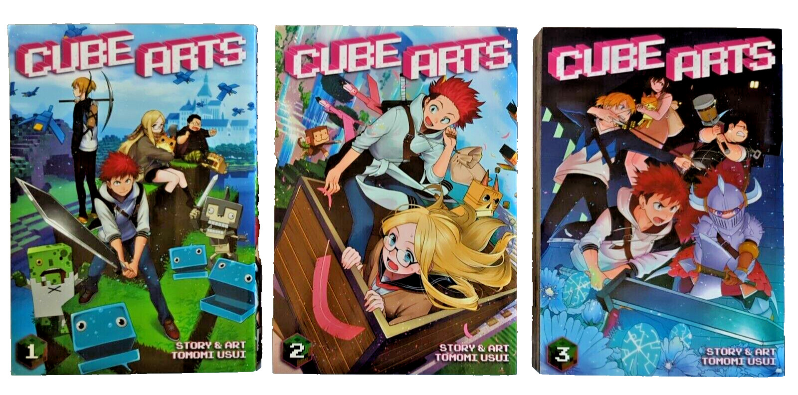 Cube Arts Vol 1-3 Manga Lotto/Set Completo, 2020, Tomomi Usui, Seven Seas