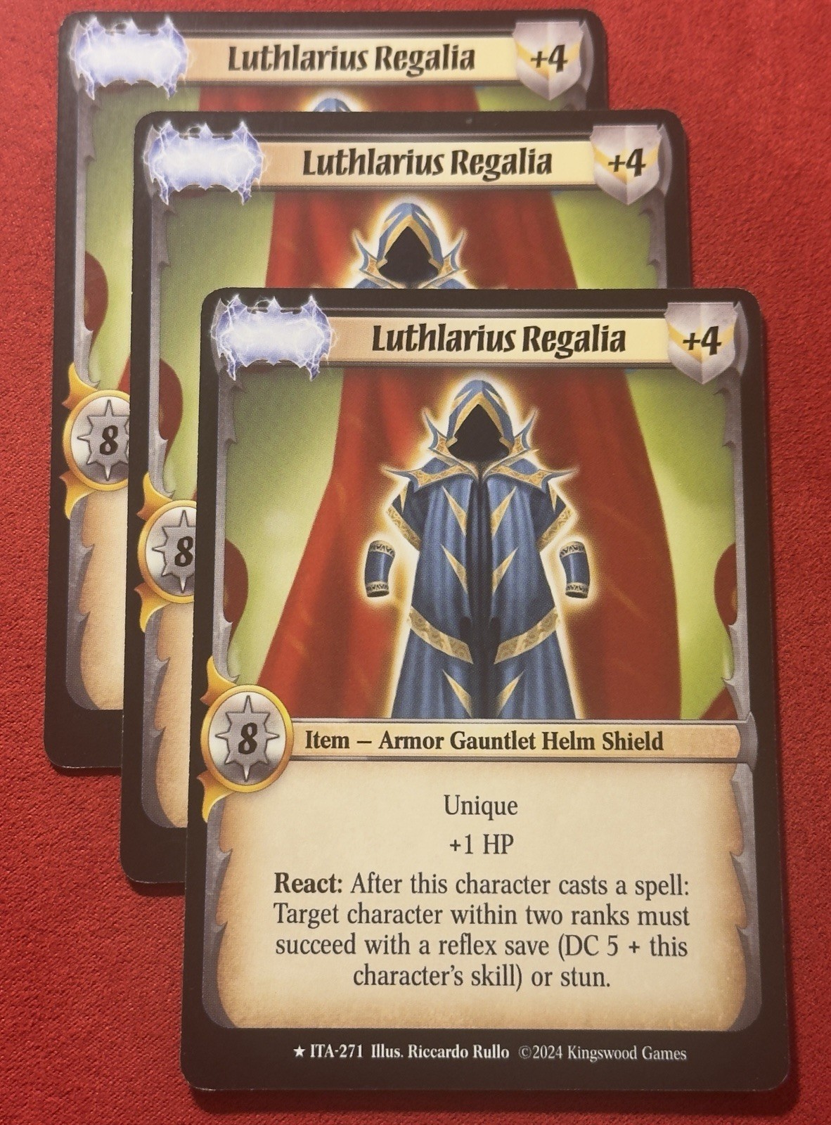 Warlord Saga Of The Storm Kaballite Regalia x3 Rare ITA325