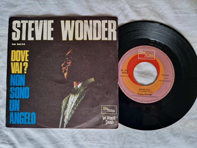 Stevie Wonder Dove vai 45 giri Disco in italiano