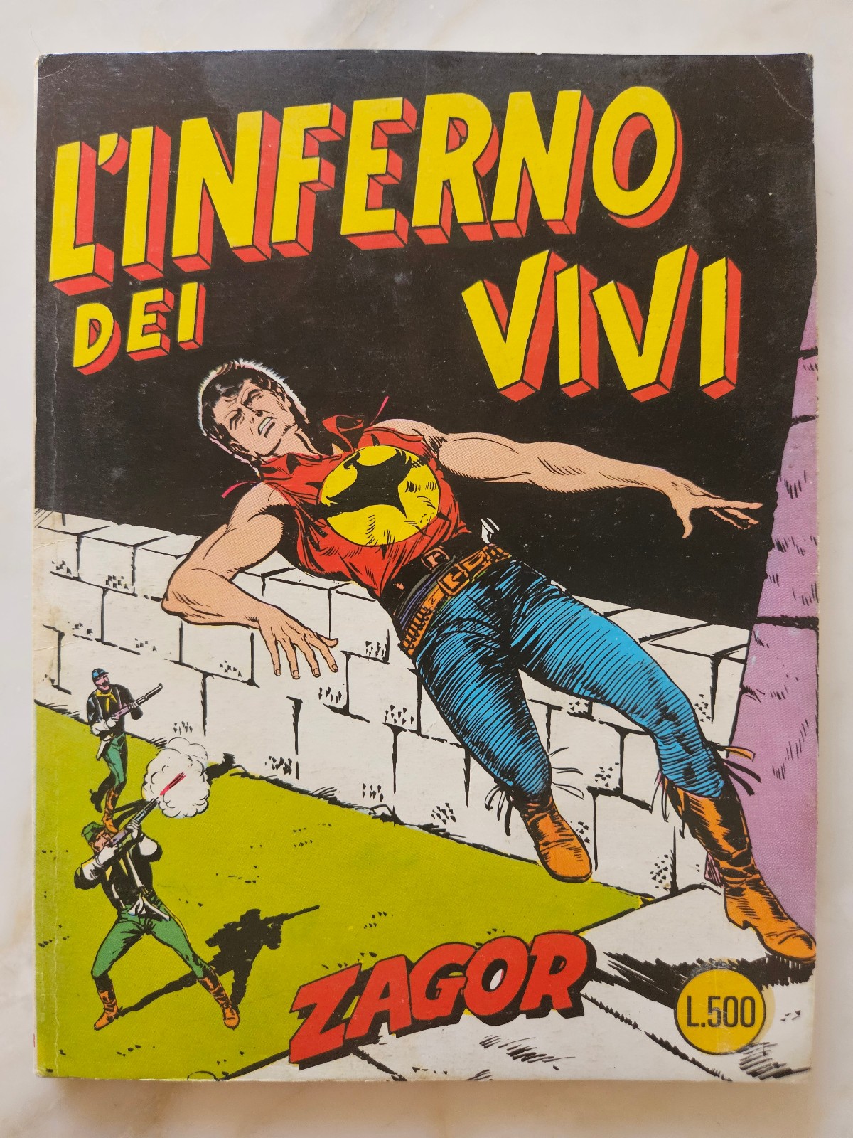 c6) ZAGOR scritta Rossa n.   20  da L. 500 - ed. Cepim 1972  - ottimo+
